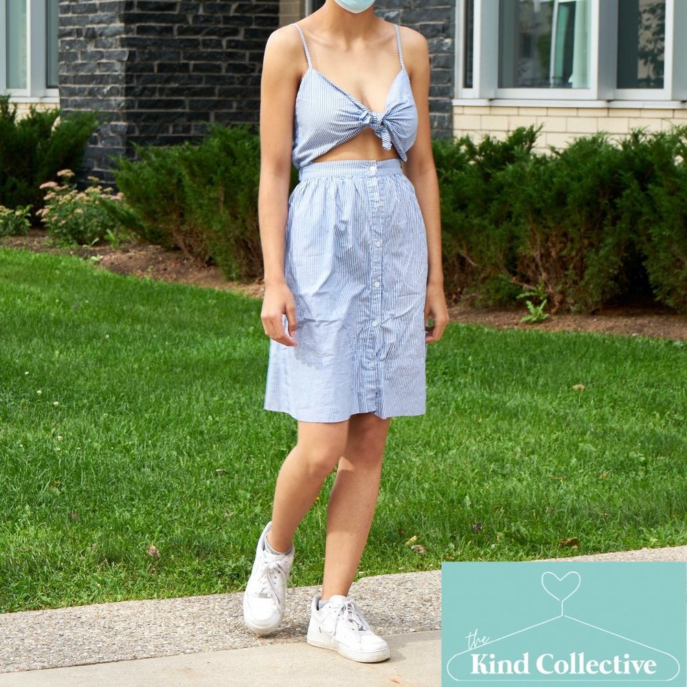 Ableconcept Blue Striped Dress